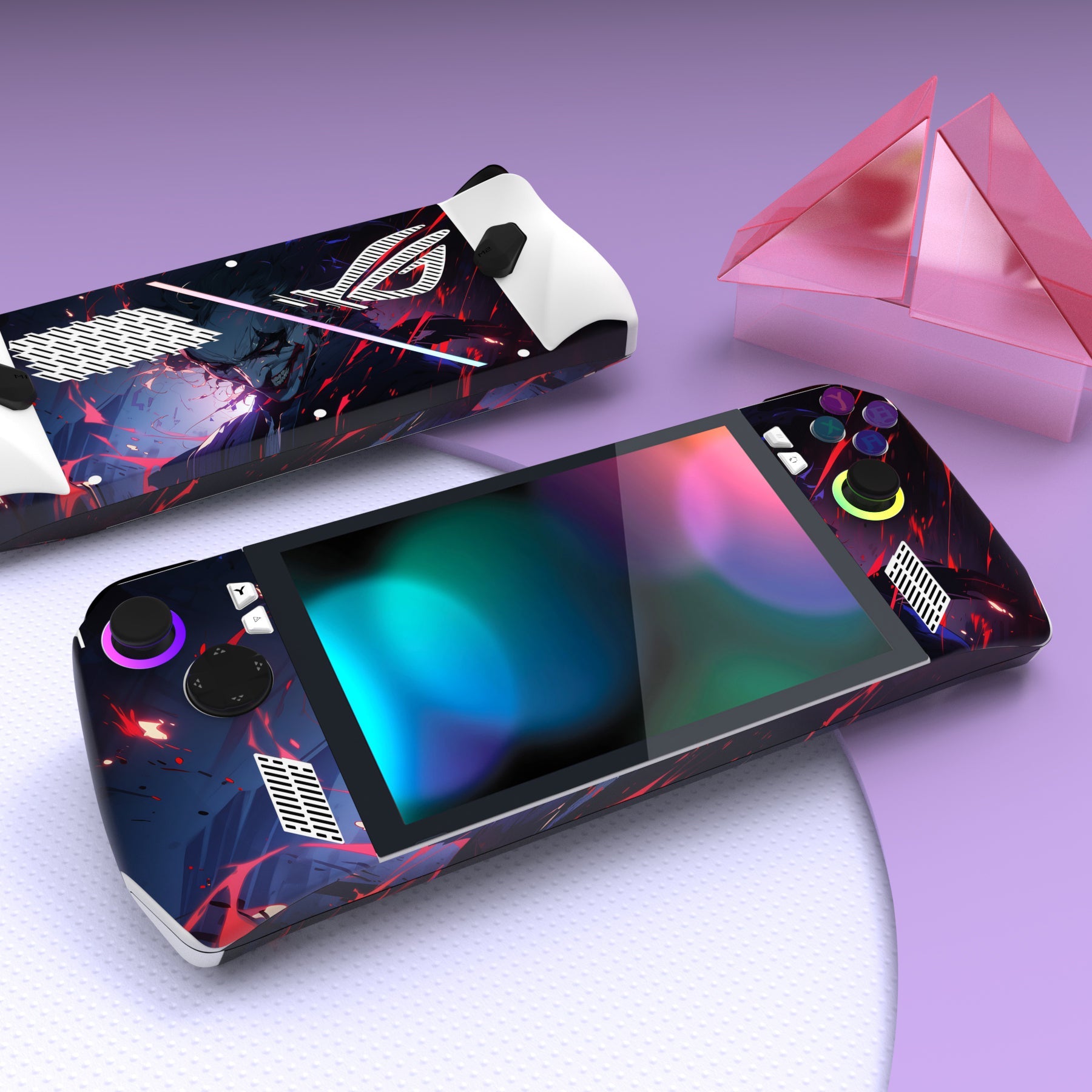 PlayVital Evil Clown Custom Stickers Vinyl Wraps Protective Skin Decal for ROG Ally Handheld Gaming Console - RGTM018 PlayVital