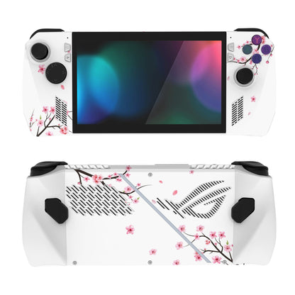 PlayVital Falling Cherry Blossom Custom Stickers Vinyl Wraps Protective Skin Decal for ROG Ally Handheld Gaming Console - RGTM010 PlayVital