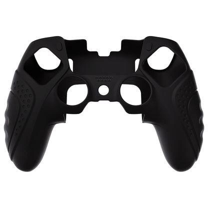 PlayVital Guardian Edition Anti-Slip Ergonomic Silicone Cover Case with Thumb Grip Caps for PS5 Edge Controller - Black - EHPFP001 PlayVital