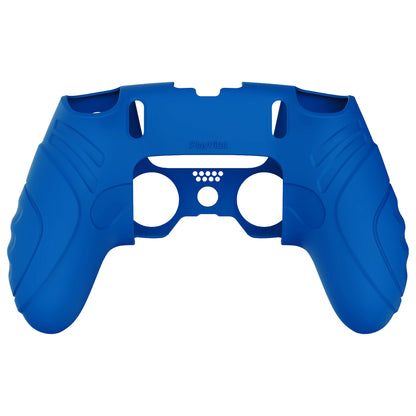 PlayVital Guardian Edition Anti-Slip Ergonomic Silicone Cover Case with Thumb Grip Caps for PS5 Edge Controller - Blue - EHPFP008 PlayVital