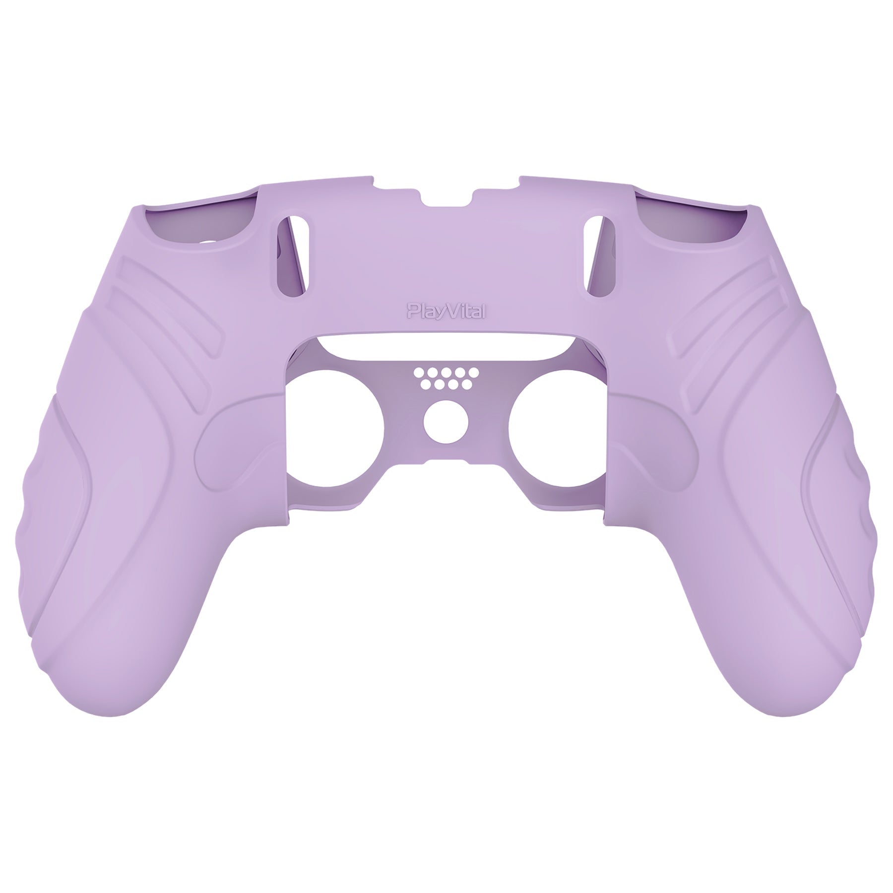 PlayVital Guardian Edition Anti-Slip Ergonomic Silicone Cover Case with Thumb Grip Caps for PS5 Edge Controller - Mauve Purple - EHPFP005 PlayVital