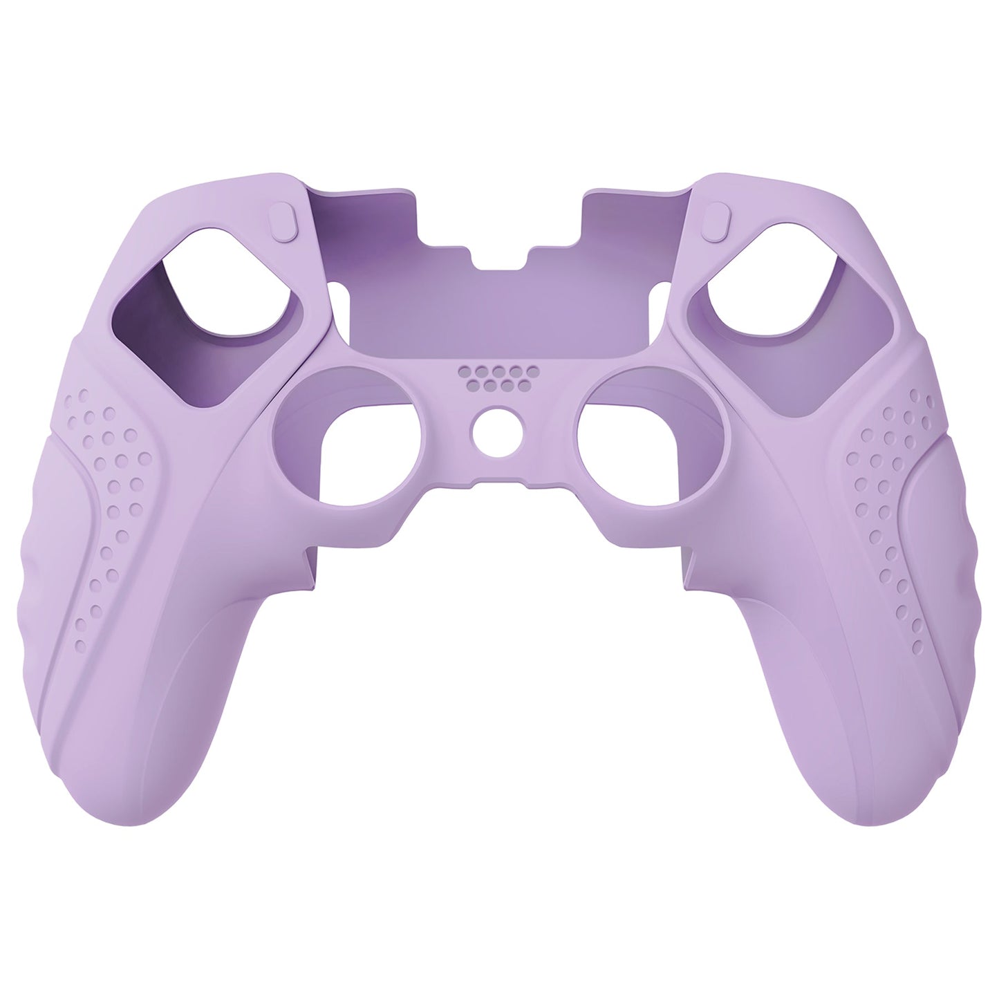 PlayVital Guardian Edition Anti-Slip Ergonomic Silicone Cover Case with Thumb Grip Caps for PS5 Edge Controller - Mauve Purple - EHPFP005 PlayVital