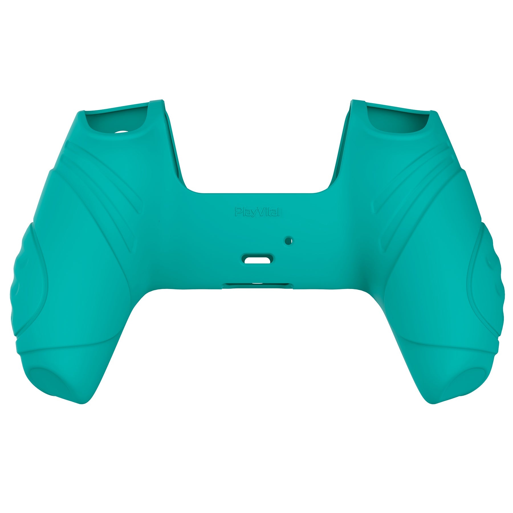 PlayVital Guardian Edition Anti-Slip Silicone Cover Skin with Thumb Grip Caps for PS5 Wireless Controller - Aqua Green - YHPF010 PlayVital