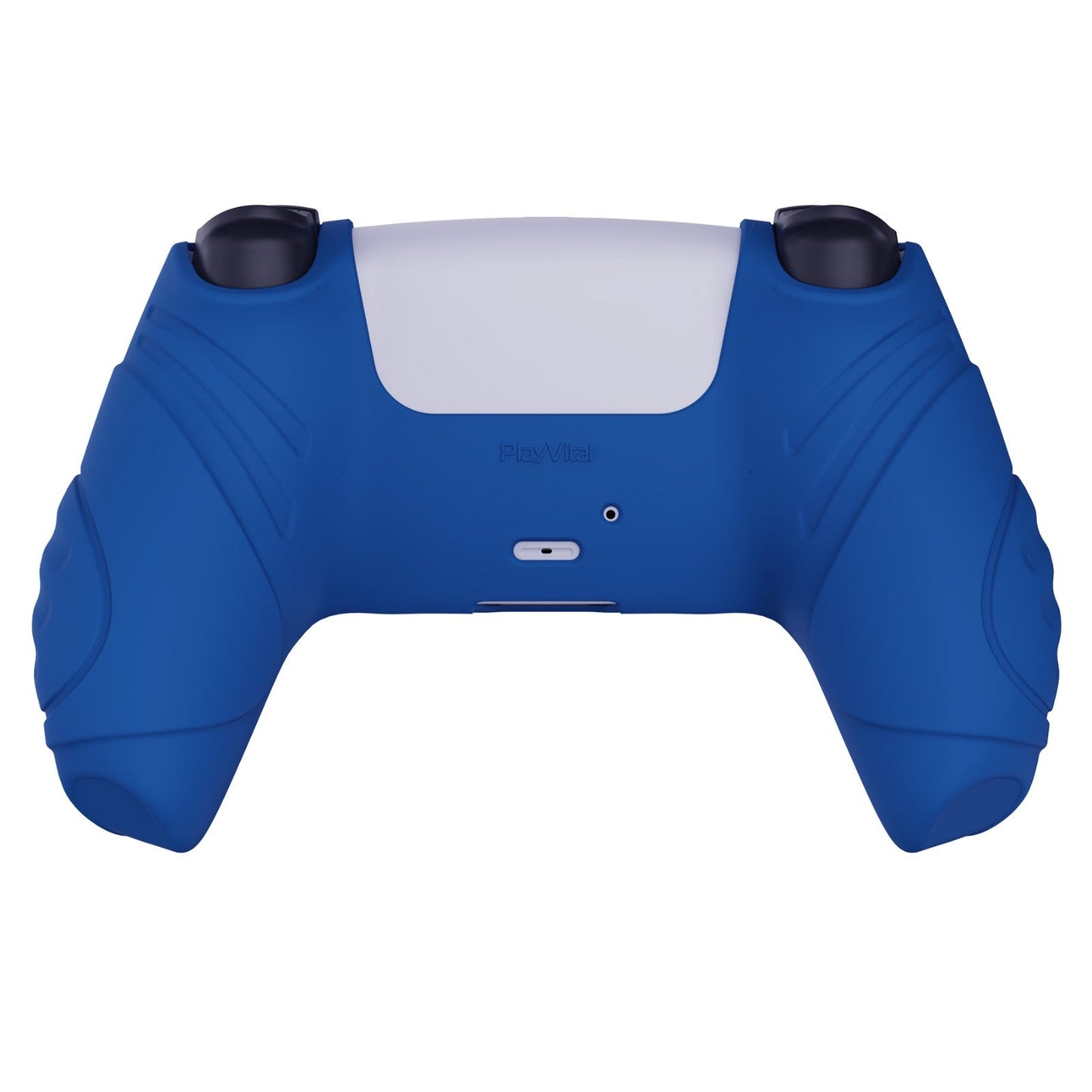 PlayVital Guardian Edition Anti-Slip Silicone Cover Skin with Thumb Grip Caps for PS5 Wireless Controller - Blue - YHPF008 PlayVital