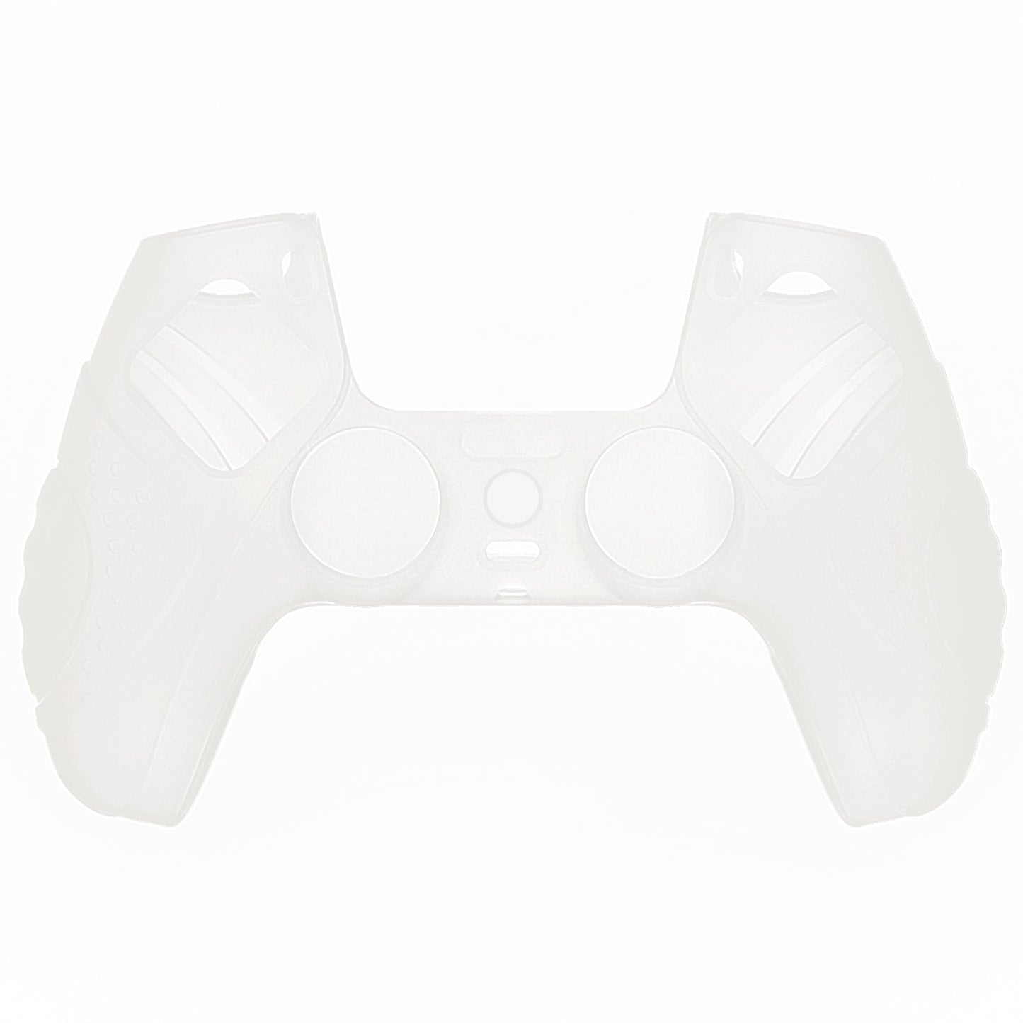 PlayVital Guardian Edition Anti-Slip Silicone Cover Skin with Thumb Grip Caps for PS5 Wireless Controller - Glow in Dark - Green - YHPF024 PlayVital