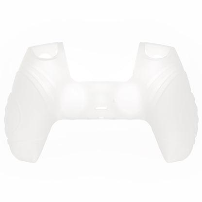 PlayVital Guardian Edition Anti-Slip Silicone Cover Skin with Thumb Grip Caps for PS5 Wireless Controller - Glow in Dark - Green - YHPF024 PlayVital