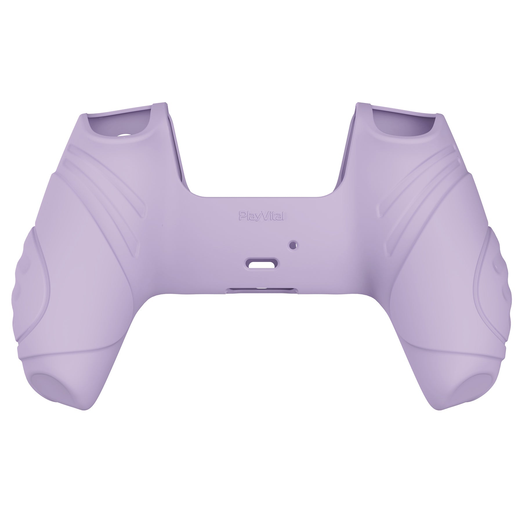 PlayVital Guardian Edition Anti-Slip Silicone Cover Skin with Thumb Grip Caps for PS5 Wireless Controller - Mauve Purple - YHPF009 PlayVital