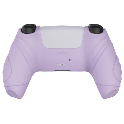 PlayVital Guardian Edition Anti-Slip Silicone Cover Skin with Thumb Grip Caps for PS5 Wireless Controller - Mauve Purple - YHPF009 PlayVital