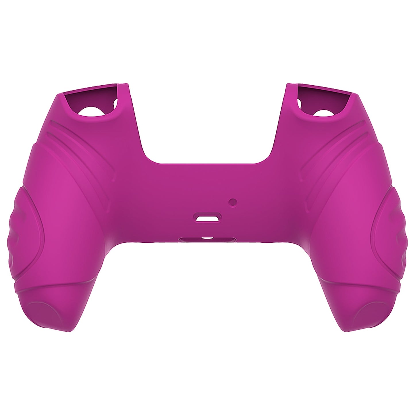 PlayVital Guardian Edition Anti-Slip Silicone Cover Skin with Thumb Grip Caps for PS5 Wireless Controller - Neon Purple - YHPF026 PlayVital