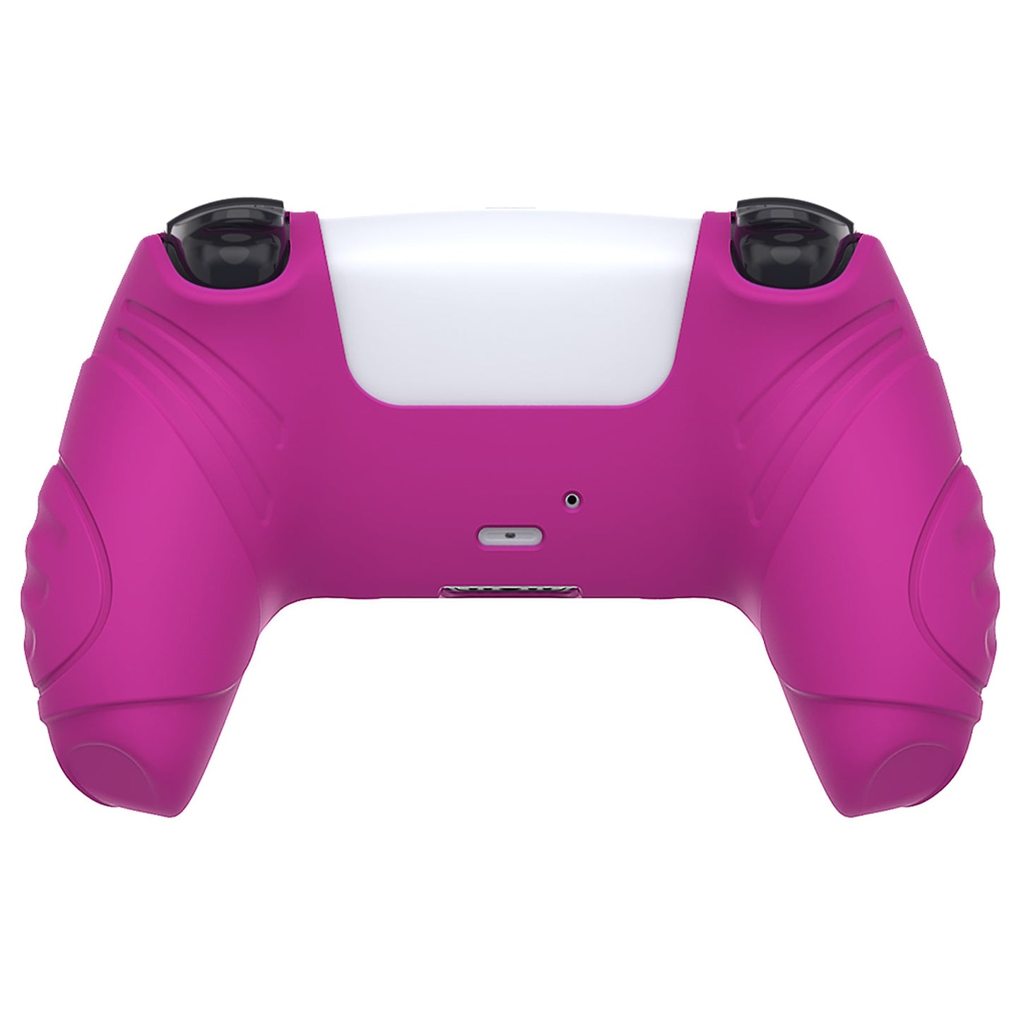 PlayVital Guardian Edition Anti-Slip Silicone Cover Skin with Thumb Grip Caps for PS5 Wireless Controller - Neon Purple - YHPF026 PlayVital