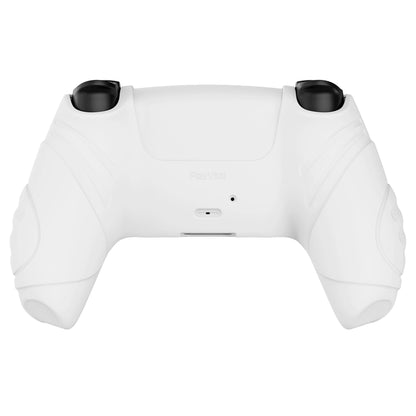 PlayVital Guardian Edition Anti-Slip Silicone Cover Skin with Thumb Grip Caps for PS5 Wireless Controller - White - YHPF002 PlayVital