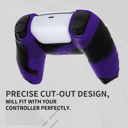 PlayVital Guardian Edition Anti-Slip Silicone Cover Skin with Thumb Grip Caps for PS5 Wireless Controller - Neon Purple - YHPF026 (Copy) PlayVital