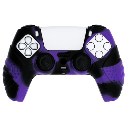 PlayVital Guardian Edition Anti-Slip Silicone Cover Skin with Thumb Grip Caps for PS5 Wireless Controller - Neon Purple - YHPF026 (Copy) PlayVital