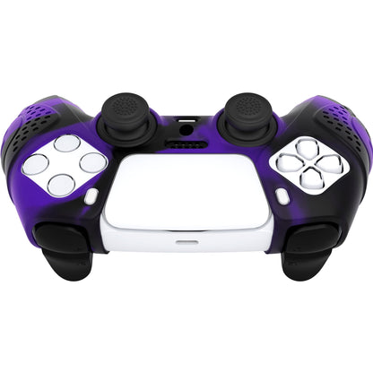 PlayVital Guardian Edition Anti-Slip Silicone Cover Skin with Thumb Grip Caps for PS5 Wireless Controller - Neon Purple - YHPF026 (Copy) PlayVital