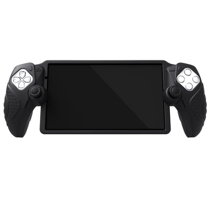 PlayVital Guardian Edition シリコン保護ケース 親指グリップ付き PS Portal リモートプレーヤー用 耐衝撃・滑り止めグリップデザインカバー【ブラック】