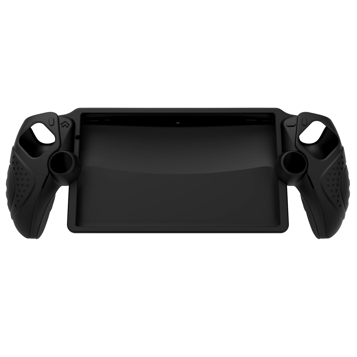 PlayVital Guardian Edition シリコン保護ケース 親指グリップ付き PS Portal リモートプレーヤー用 耐衝撃・滑り止めグリップデザインカバー【ブラック】
