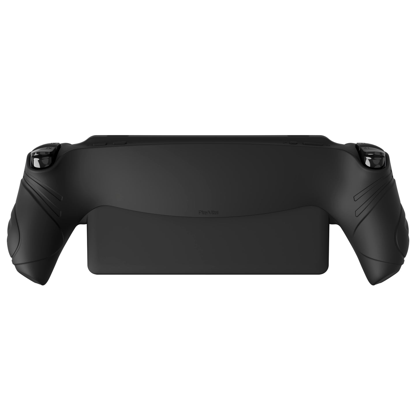 PlayVital Guardian Edition シリコン保護ケース 親指グリップ付き PS Portal リモートプレーヤー用 耐衝撃・滑り止めグリップデザインカバー【ブラック】