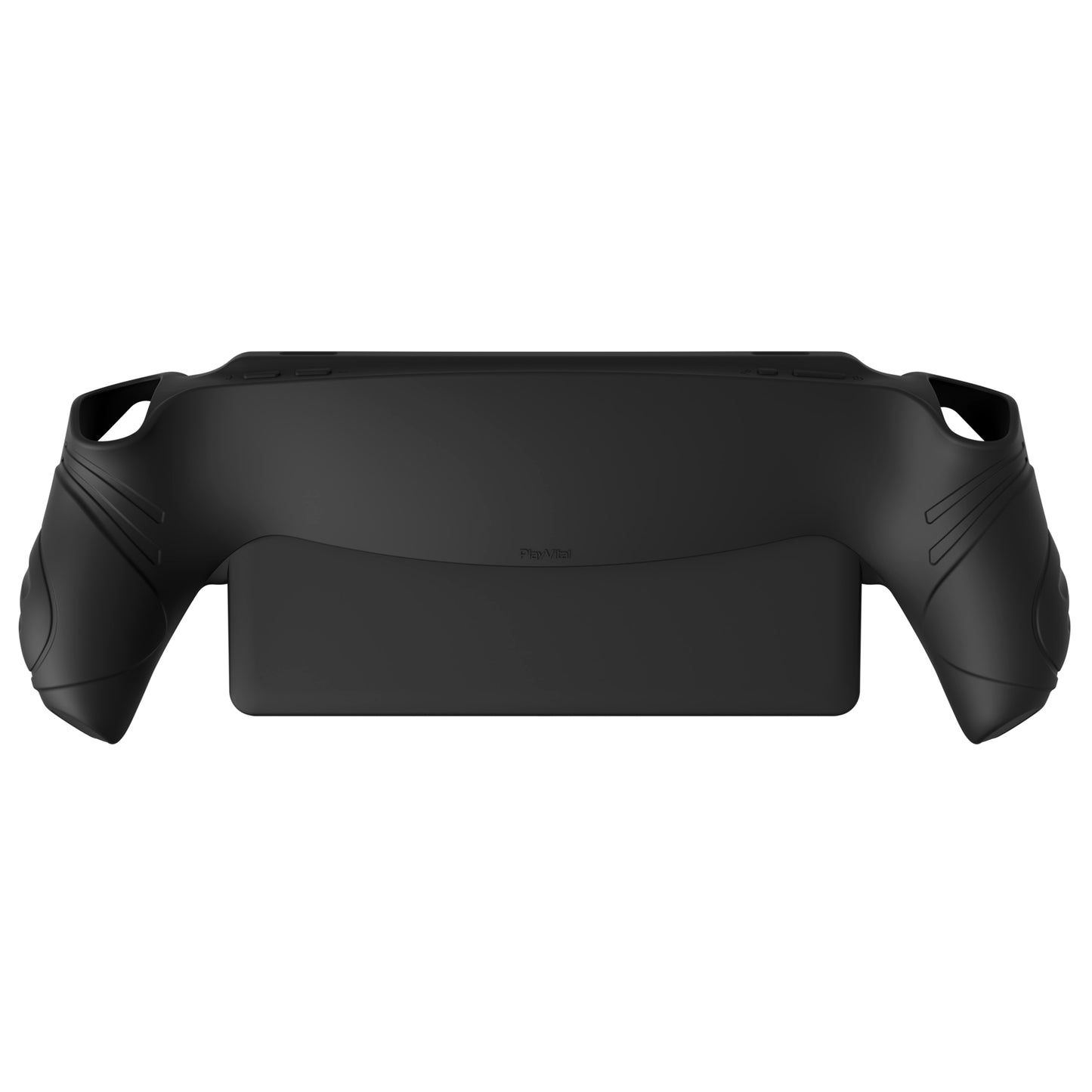 PlayVital Guardian Edition シリコン保護ケース 親指グリップ付き PS Portal リモートプレーヤー用 耐衝撃・滑り止めグリップデザインカバー【ブラック】