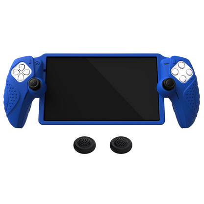PlayVital Guardian Edition シリコン保護ケース 親指グリップ付き PS Portal リモートプレーヤー用 耐衝撃・滑り止めグリップデザインカバー【ブルー】