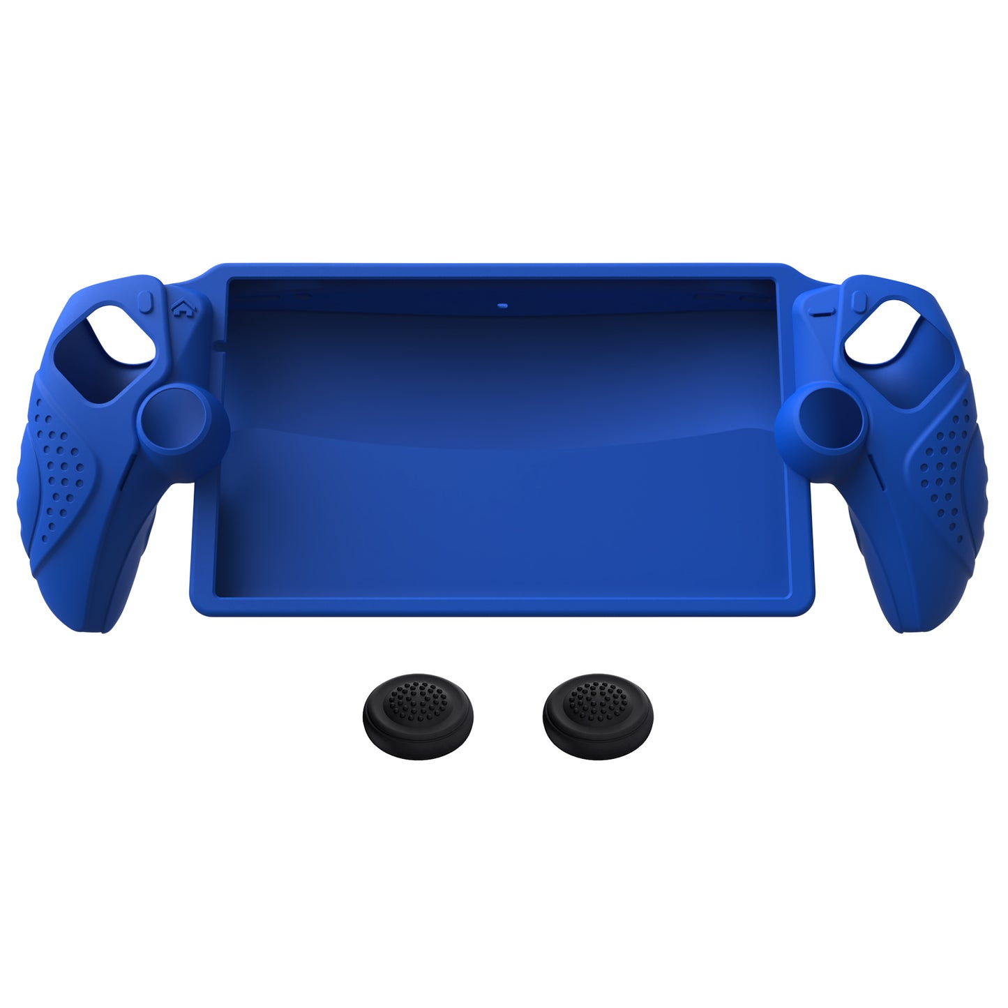 PlayVital Guardian Edition シリコン保護ケース 親指グリップ付き PS Portal リモートプレーヤー用 耐衝撃・滑り止めグリップデザインカバー【ブルー】