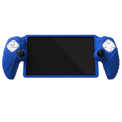PlayVital Guardian Edition シリコン保護ケース 親指グリップ付き PS Portal リモートプレーヤー用 耐衝撃・滑り止めグリップデザインカバー【ブルー】