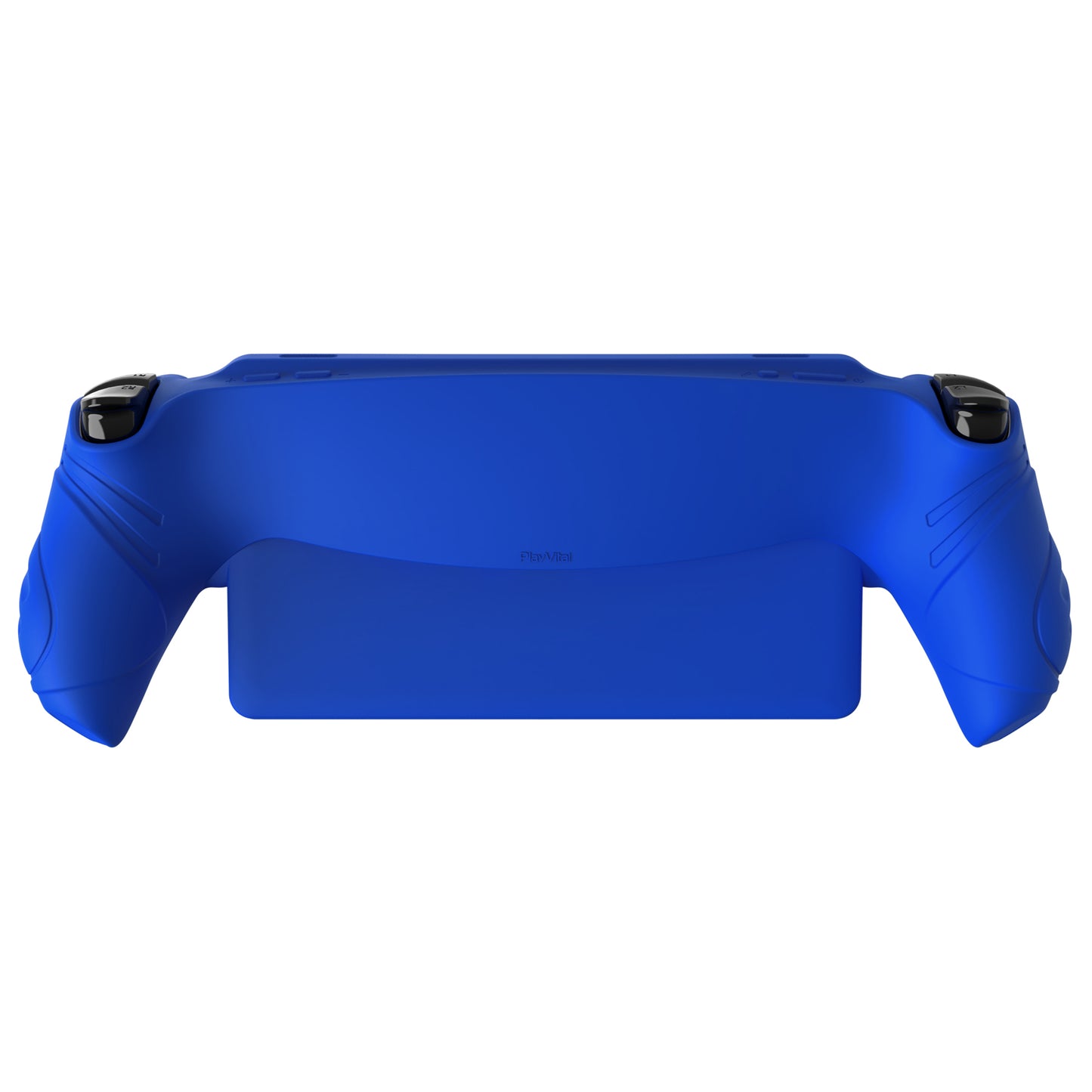 PlayVital Guardian Edition シリコン保護ケース 親指グリップ付き PS Portal リモートプレーヤー用 耐衝撃・滑り止めグリップデザインカバー【ブルー】