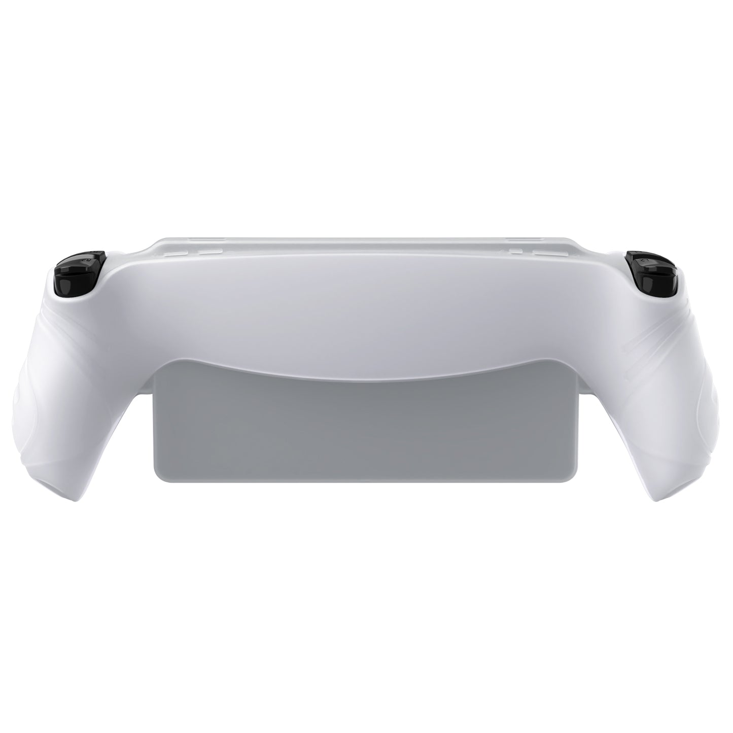 PlayVital Guardian Edition シリコン保護ケース 親指グリップ付き PS Portal リモートプレーヤー用 耐衝撃・滑り止めグリップデザインカバー【クリアホワイト】