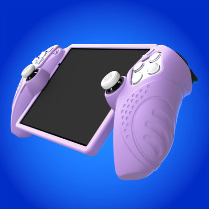 PlayVital Guardian Edition シリコン保護ケース 親指グリップ付き PS Portal リモートプレーヤー用 耐衝撃・滑り止めグリップデザインカバー【モーブパープル】