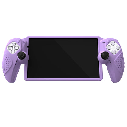 PlayVital Guardian Edition シリコン保護ケース 親指グリップ付き PS Portal リモートプレーヤー用 耐衝撃・滑り止めグリップデザインカバー【モーブパープル】