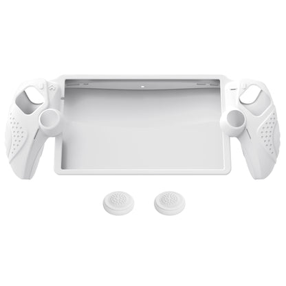 PlayVital Guardian Edition シリコン保護ケース 親指グリップ付き PS Portal リモートプレーヤー用 耐衝撃・滑り止めグリップデザインカバー【ホワイト】