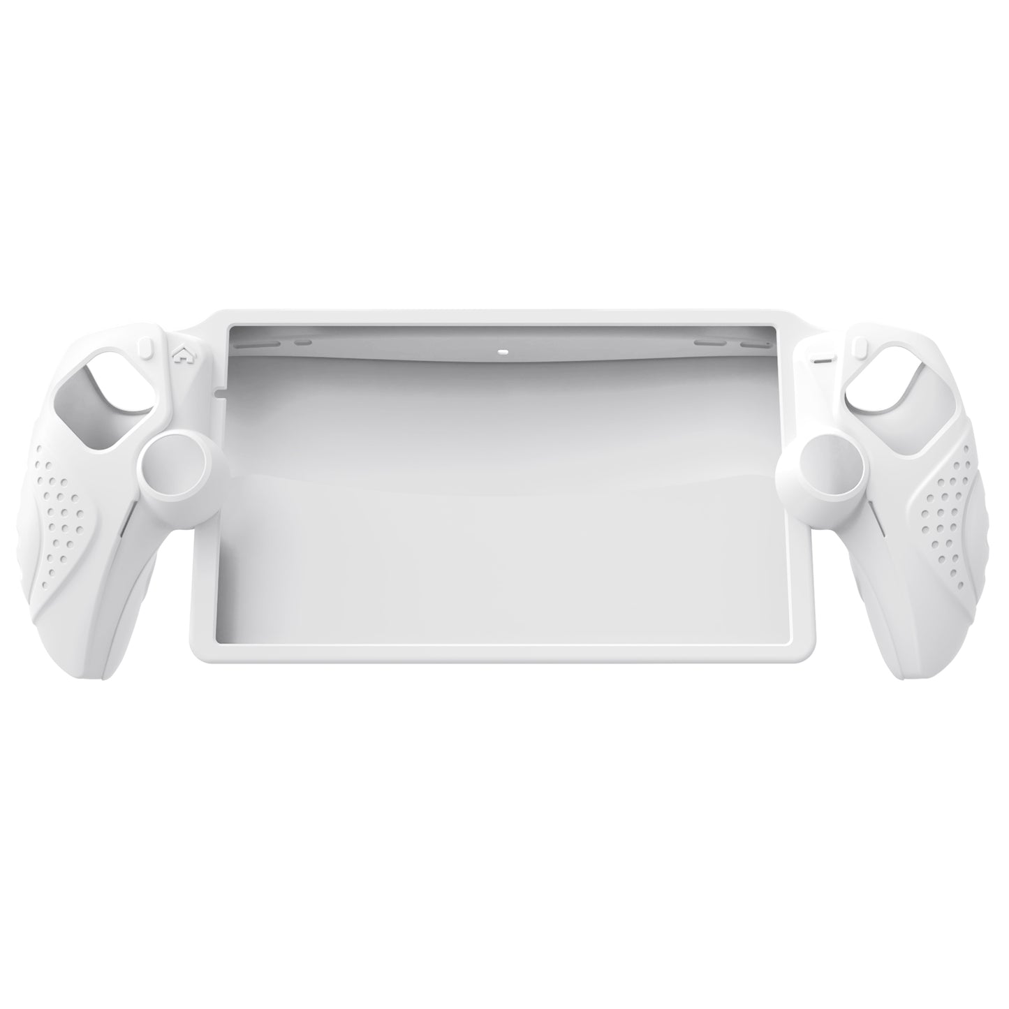 PlayVital Guardian Edition シリコン保護ケース 親指グリップ付き PS Portal リモートプレーヤー用 耐衝撃・滑り止めグリップデザインカバー【ホワイト】