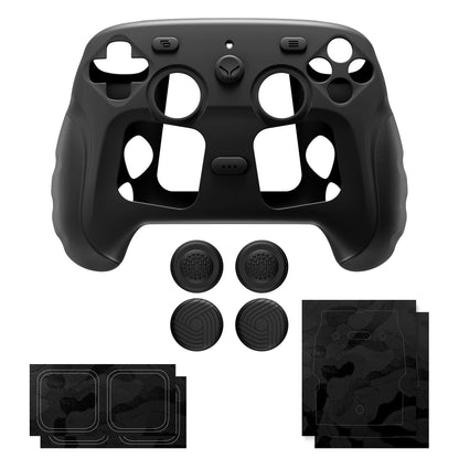 PlayVital Guardian シリコンカバー 4個のサムグリップ＆ステッカー付き Steam Controller 2（2026）用【ブラック】