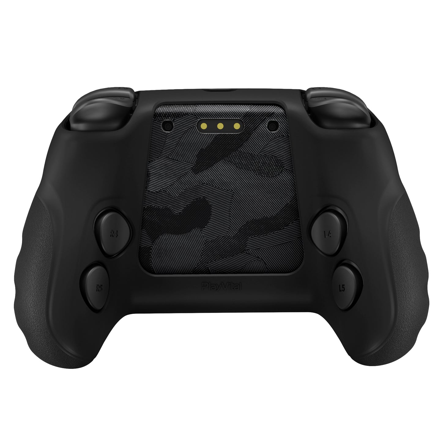 PlayVital Guardian シリコンカバー 4個のサムグリップ＆ステッカー付き Steam Controller 2（2026）用【ブラック】