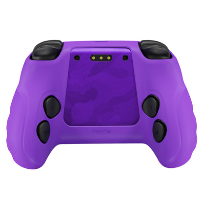 PlayVital Guardian シリコンカバー 4個のサムグリップ＆ステッカー付き Steam Controller 2（2026）用【パープル】