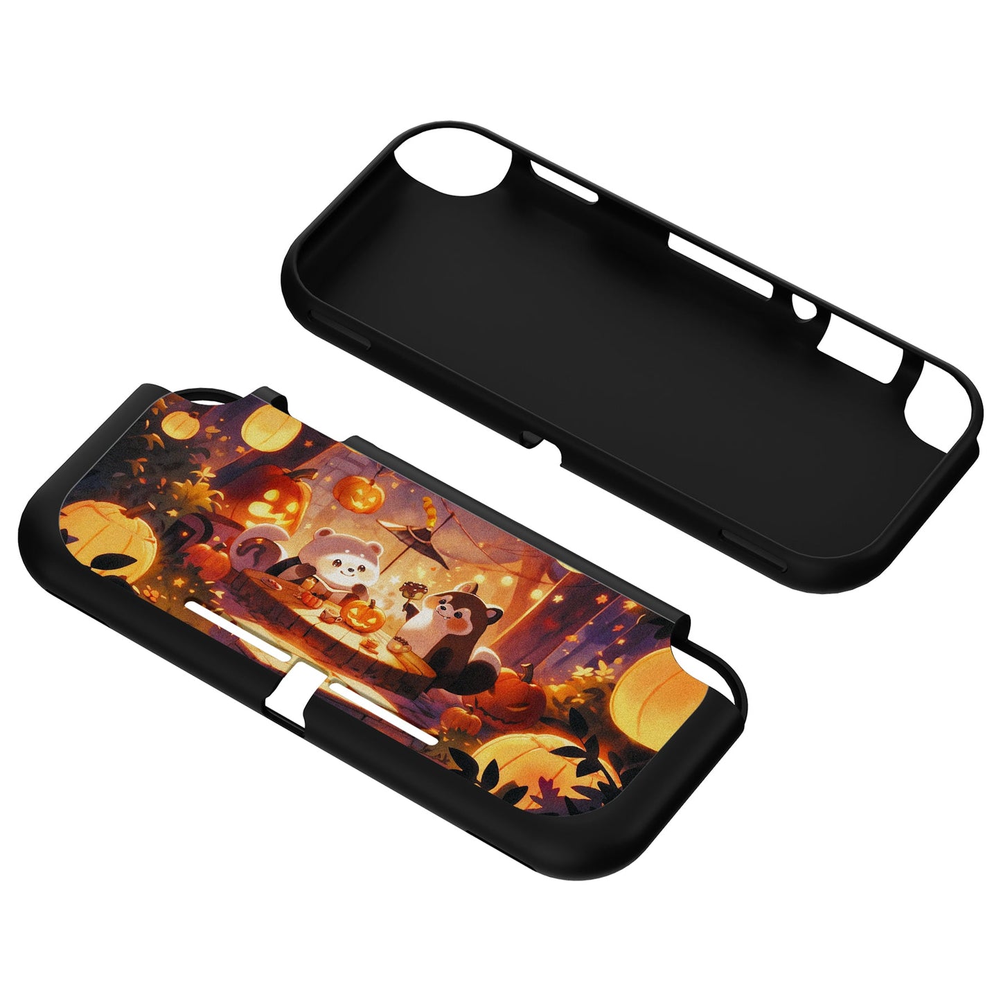 PlayVital Halloween Pumpkin Fest Custom Protective Case for NS Switch Lite, Soft TPU Slim Case Cover for NS Switch Lite - LTU6029 PlayVital