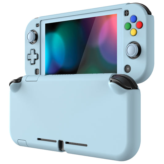 PlayVital ハードシェル保護ケース (スクリーンプロテクター、サムグリップキャップ、ボタンキャップ付き)  Switch Lite 用【ヘブンブルー】