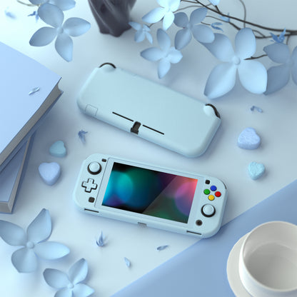 PlayVital ハードシェル保護ケース (スクリーンプロテクター、サムグリップキャップ、ボタンキャップ付き)  Switch Lite 用【ヘブンブルー】