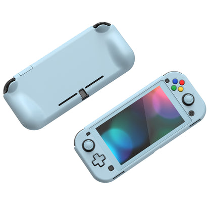 PlayVital ハードシェル保護ケース (スクリーンプロテクター、サムグリップキャップ、ボタンキャップ付き)  Switch Lite 用【ヘブンブルー】