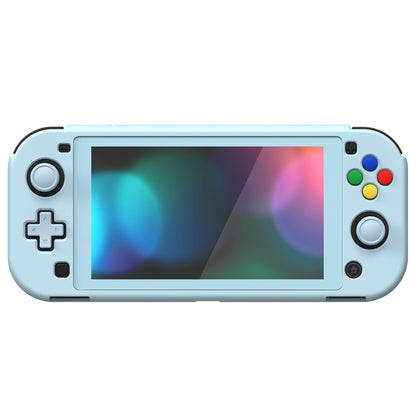 PlayVital ハードシェル保護ケース (スクリーンプロテクター、サムグリップキャップ、ボタンキャップ付き)  Switch Lite 用【ヘブンブルー】