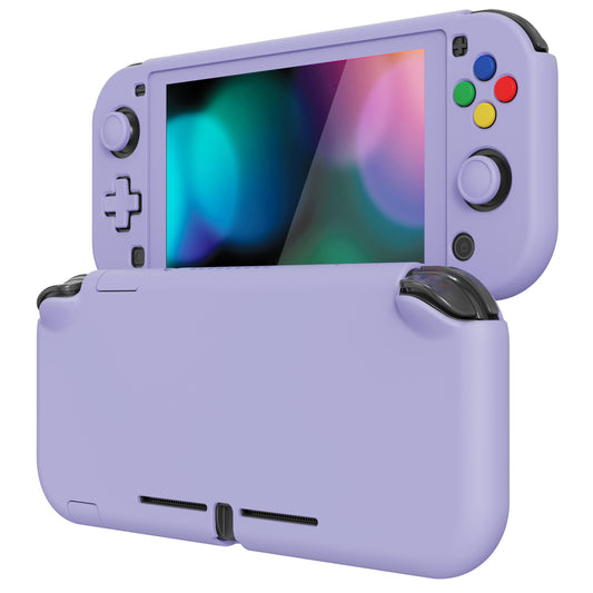 PlayVital ハードシェル保護ケース (スクリーンプロテクター、サムグリップキャップ、ボタンキャップ付き)  Switch Lite 用【ライトバイオレット】