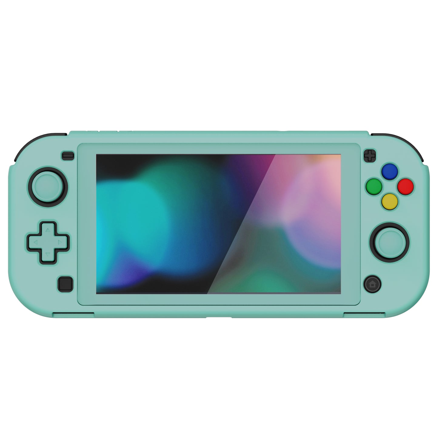 PlayVital ハードシェル保護ケース (スクリーンプロテクター、サムグリップキャップ、ボタンキャップ付き)  Switch Lite 用【ミスティ グリーン】