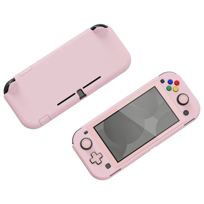 PlayVital ハードシェル保護ケース (スクリーンプロテクター、サムグリップキャップ、ボタンキャップ付き)  Switch Lite 用【ピーチブロッサムピンク】