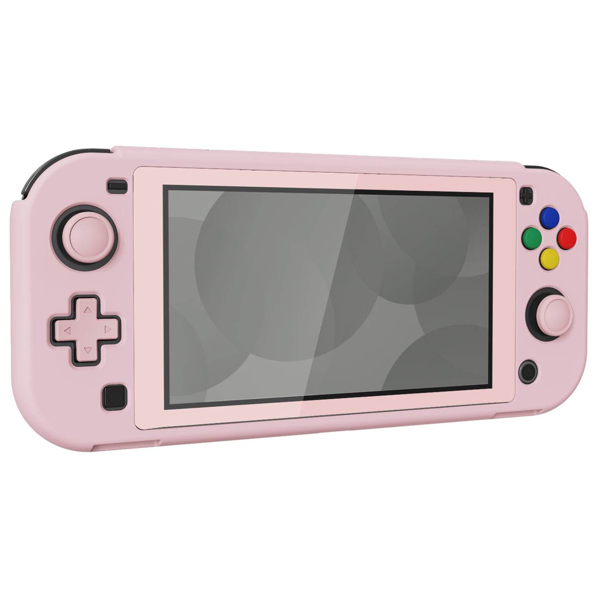 PlayVital ハードシェル保護ケース (スクリーンプロテクター、サムグリップキャップ、ボタンキャップ付き)  Switch Lite 用【ピーチブロッサムピンク】