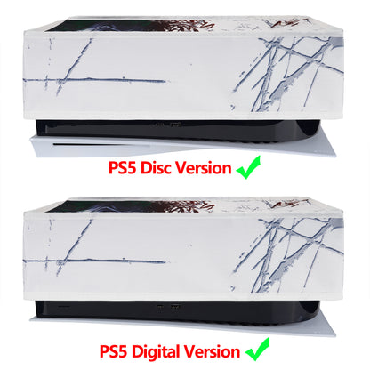PlayVital 横式 傷防止 防水ナイロンダストカバー PS5 コンソール デジタル版 & 通常版用【ピエロHahaha】
