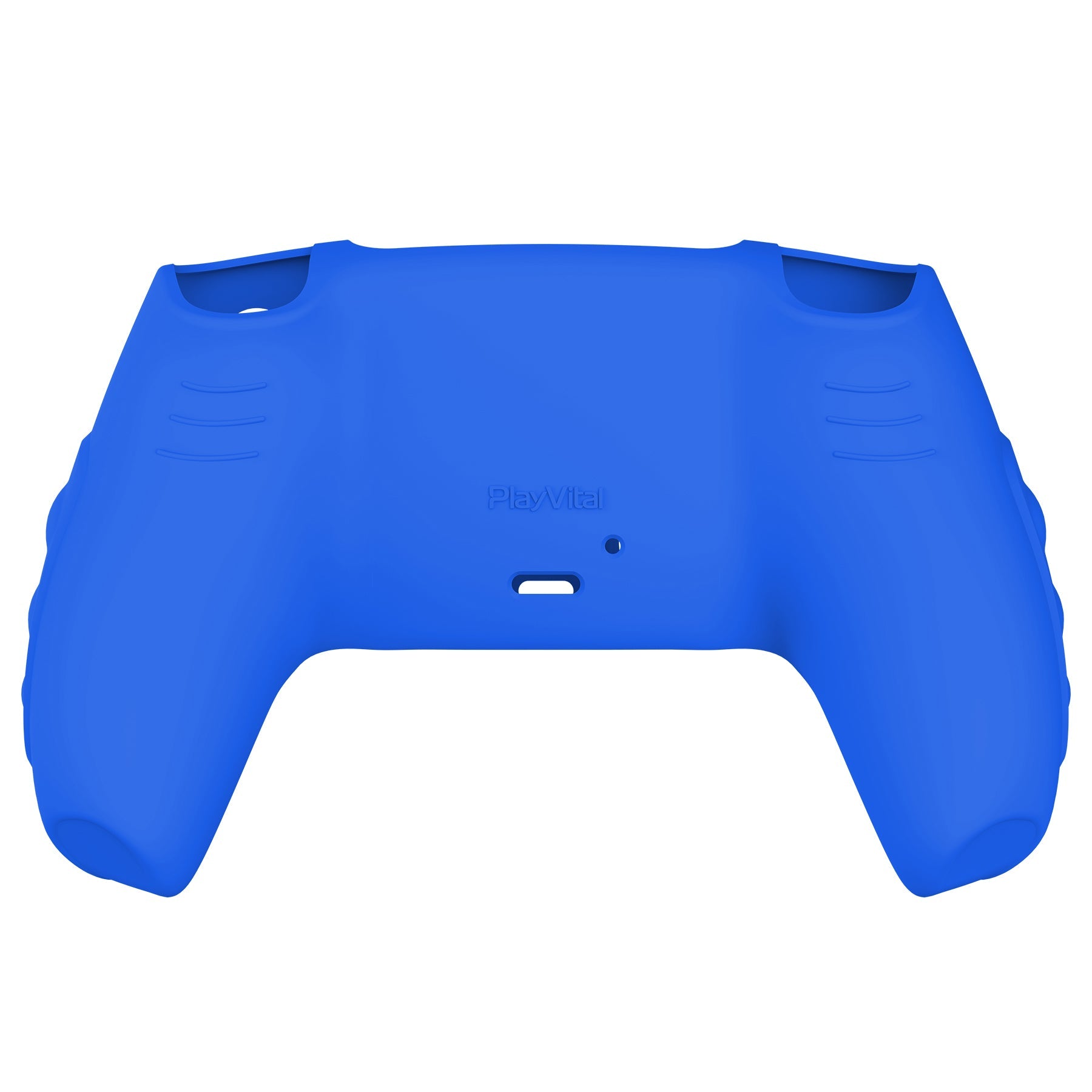 PlayVital Knight Edition Anti-Slip Silicone Cover Skin with Thumb Grip Caps for PS5 Wireless Controller - Primary Blue & Bright Pink - QSPF013 PlayVital