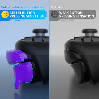 PlayVital LR INCREASER Shoulder Buttons Trigger Enhancement Set for Steam Deck - Purple - DJMSDJ003 PlayVital