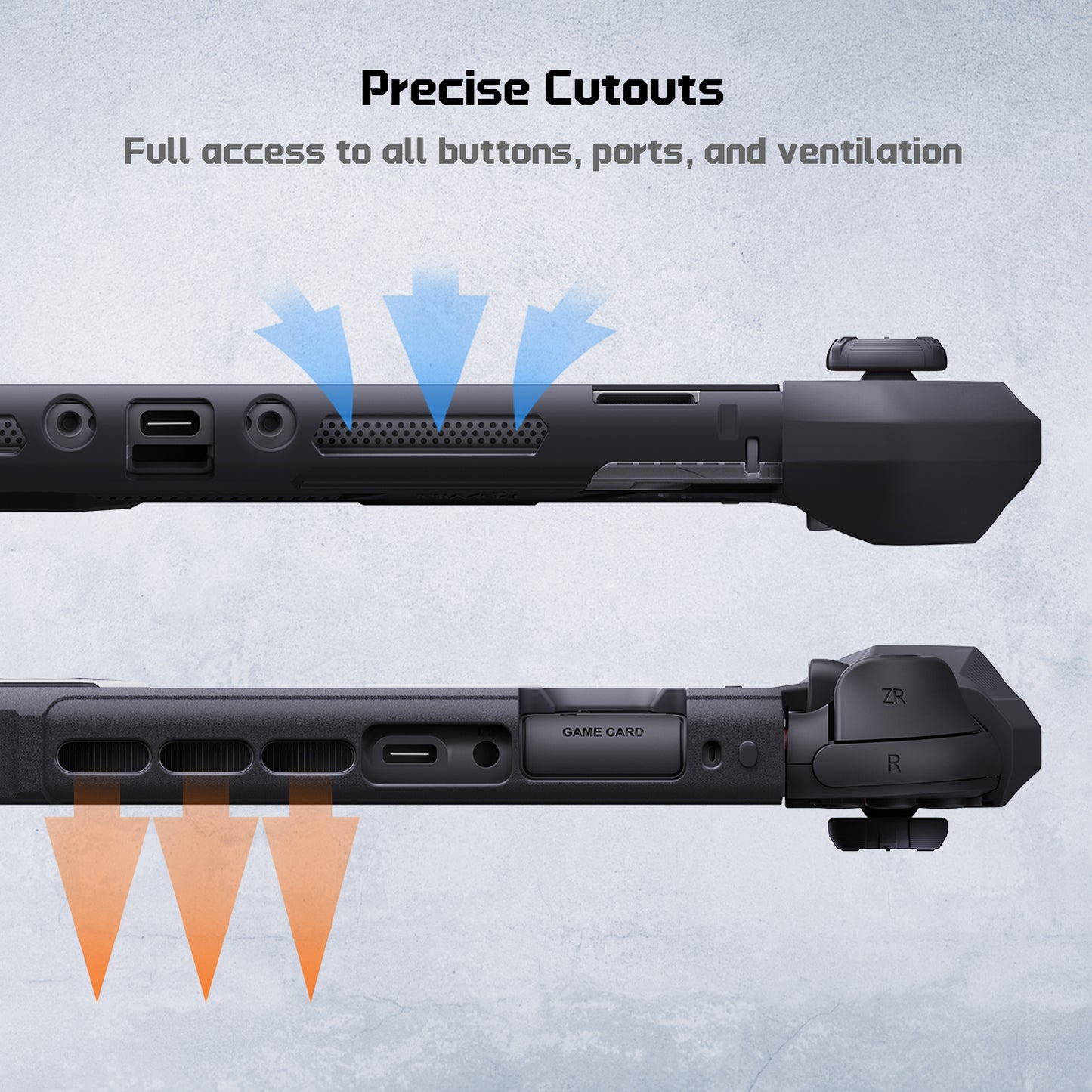 PlayVital METEOR Nintendo Switch 2（2025）対応TPU製ソフト保護ケースカバー ドック対応 親指グリップ付き 耐衝撃 滑り止め キズ防止【ブラック】