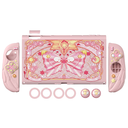 PlayVital Magic Wings Nintendo Switch 2（2025）対応保護カバーケース【ピンク】