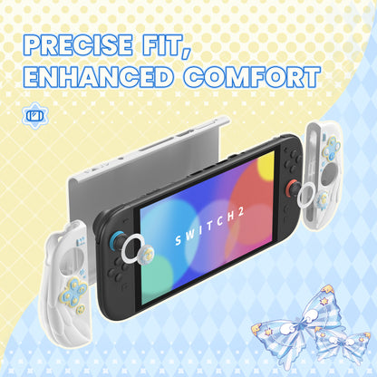 PlayVital Magic Wings Nintendo Switch 2（2025）対応保護カバーケース【ホワイト】