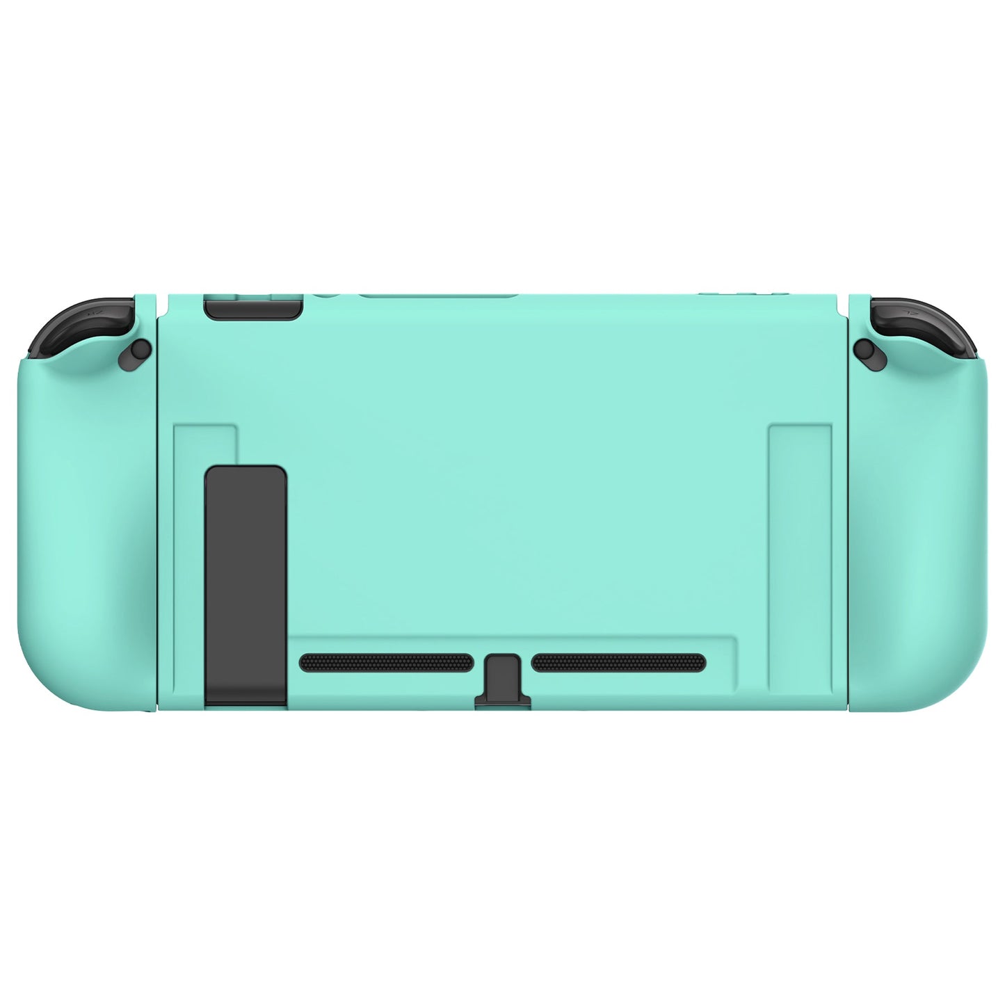 PlayVital Misty Green Protective Case for NS Switch, Soft TPU Slim Case Cover for NS Switch Console with Colorful ABXY Direction Button Caps - NTU6032G2 PlayVital